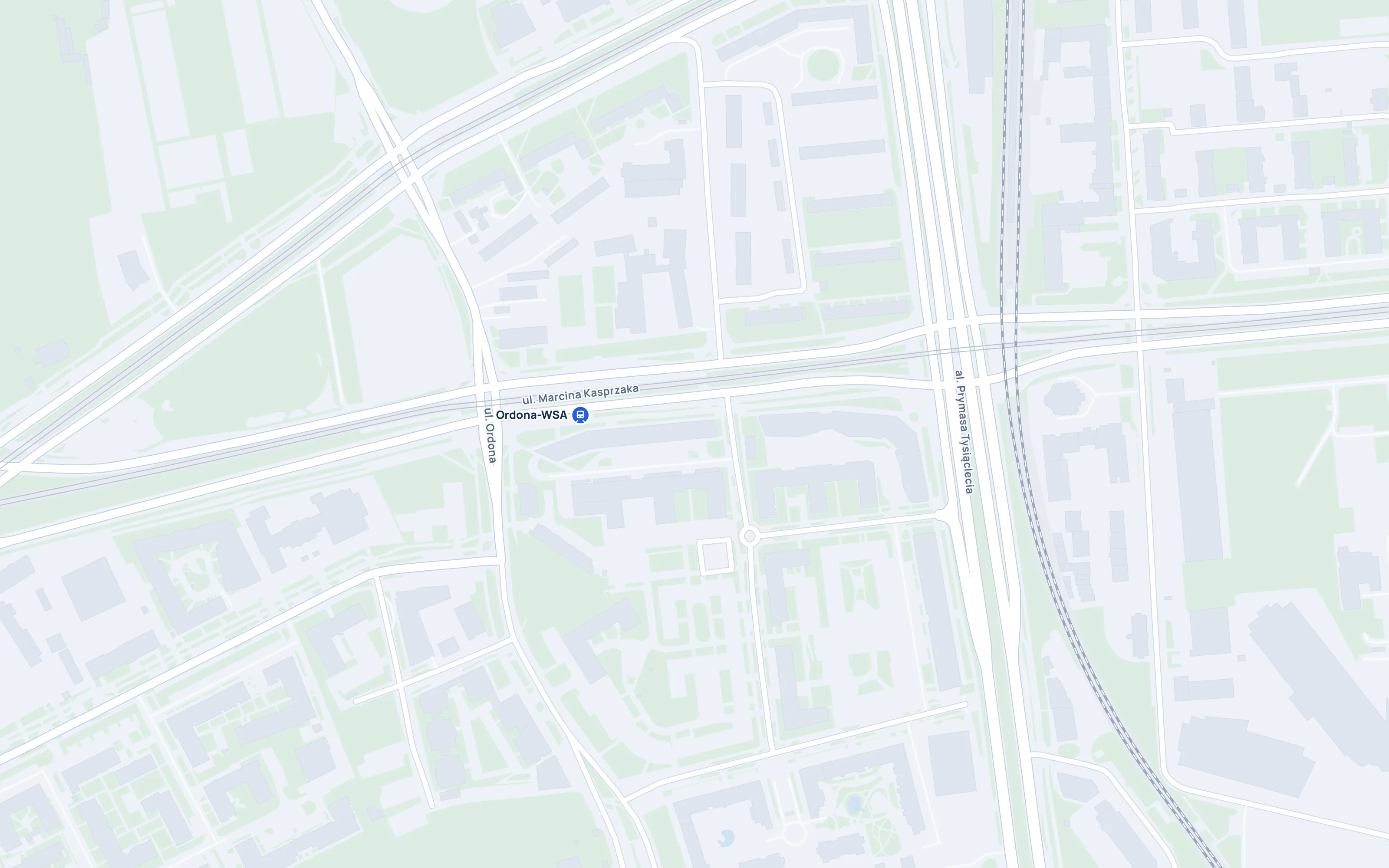 Mapa: VBIURO, ul. Marcina Kasprzaka 31/119, Warszawa-Wola